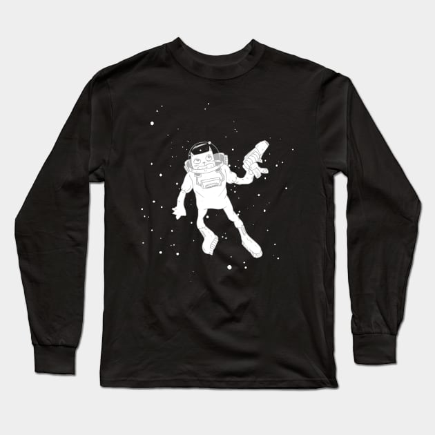 Spacecat Long Sleeve T-Shirt by revjosh